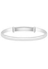 lovely silver polished adjustable childrens bangle bracelet